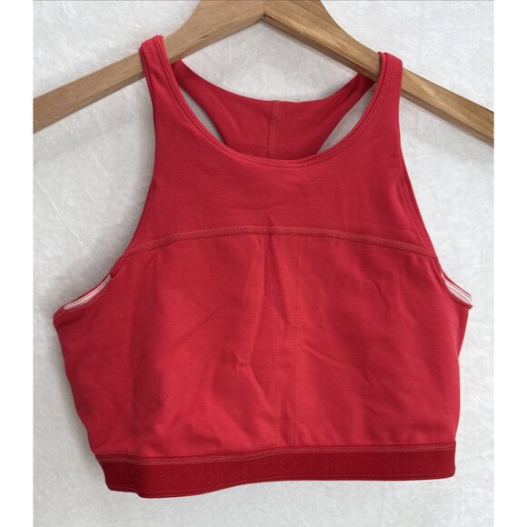 Outdoor Voices Move Free TechSweat Crop Top Sports Bra In Scarlet Red Size S - Picture 9 of 9